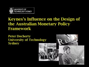 Framework  Peter Docherty  University of Technology  Sydney  Australia and Financial Inquiries