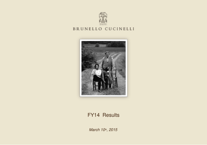 fy14 results