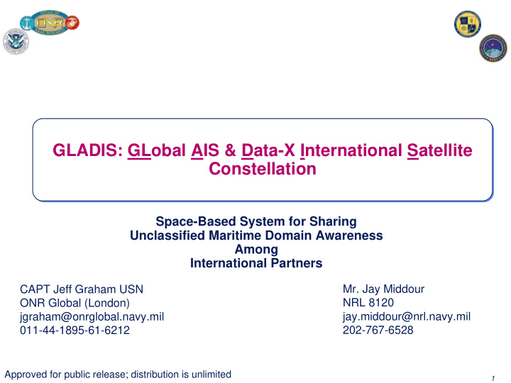 gladis global ais data x international satellite gladis