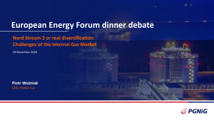 european energy forum dinner debate