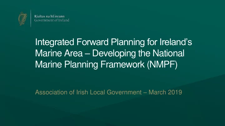 marine planning framework nmpf