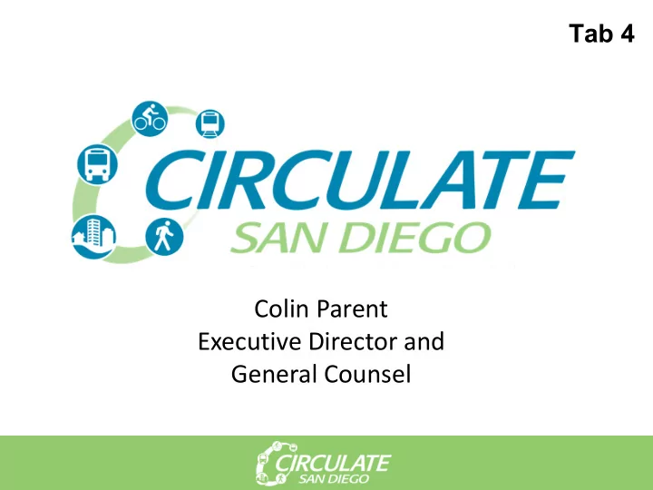 colin parent executive director and general counsel