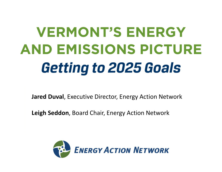 jared duval executive director energy action network
