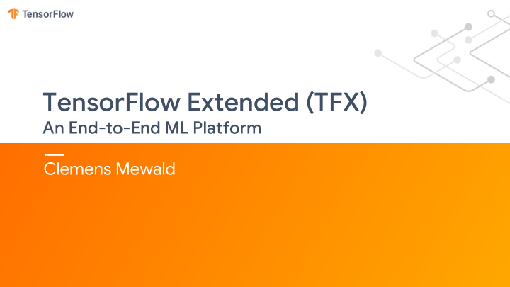 tensorflow extended tfx