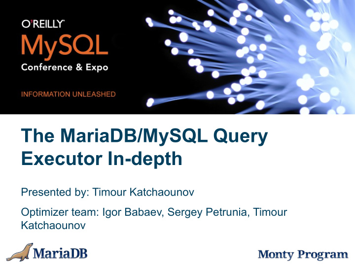 the mariadb mysql query executor in depth