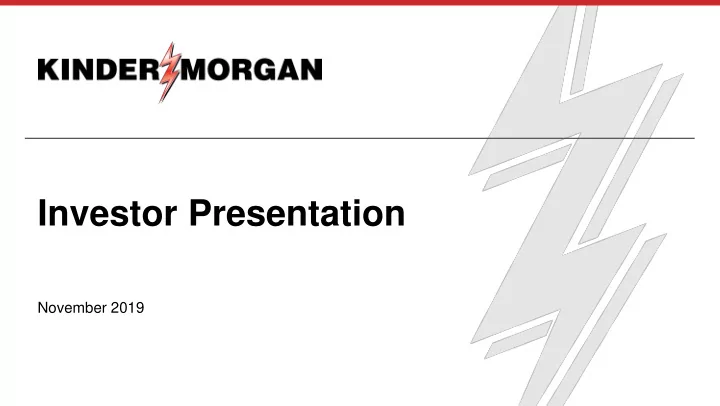 investor presentation