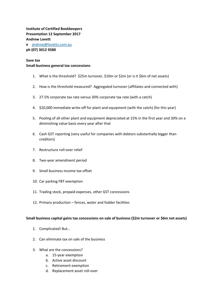 institute of certified bookkeepers presentation 12
