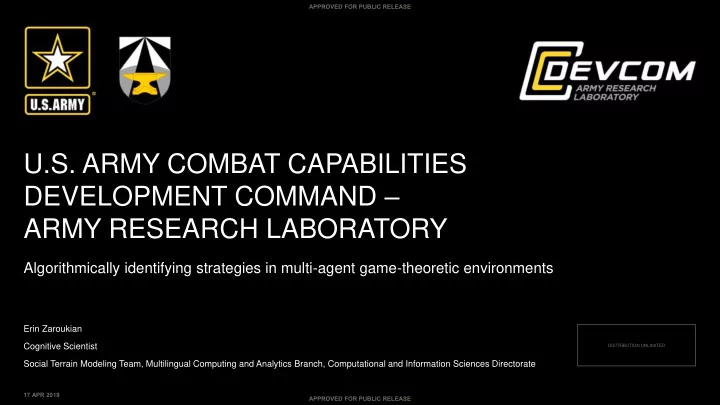 u s army combat capabilities