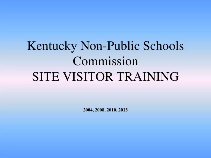 kentucky non public schools