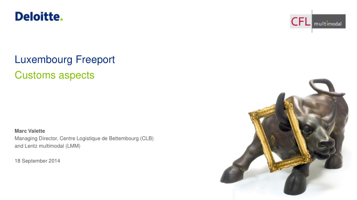luxembourg freeport customs aspects