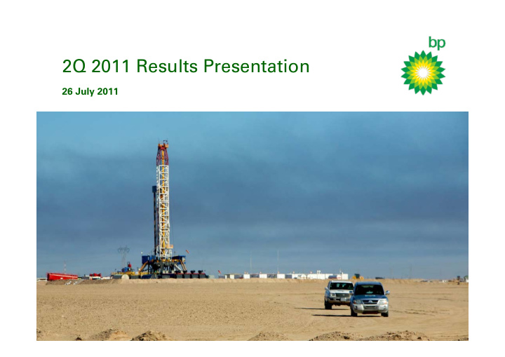 2q 2011 results presentation