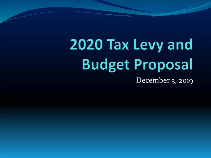 december 3 2019 presentation outline