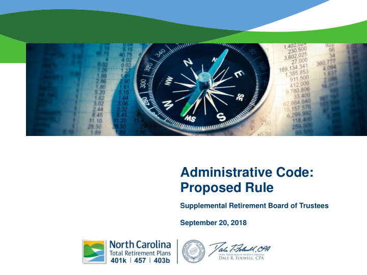 administrative code proposed rule