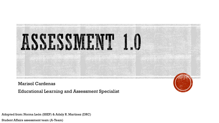 marisol cardenas educational learning and assessment