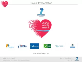 Project Presentation  eur  euros  osent  entiment  ent.eu  eu  EUROSENTIMENT  FP7-ICT-2011-SME-DCL