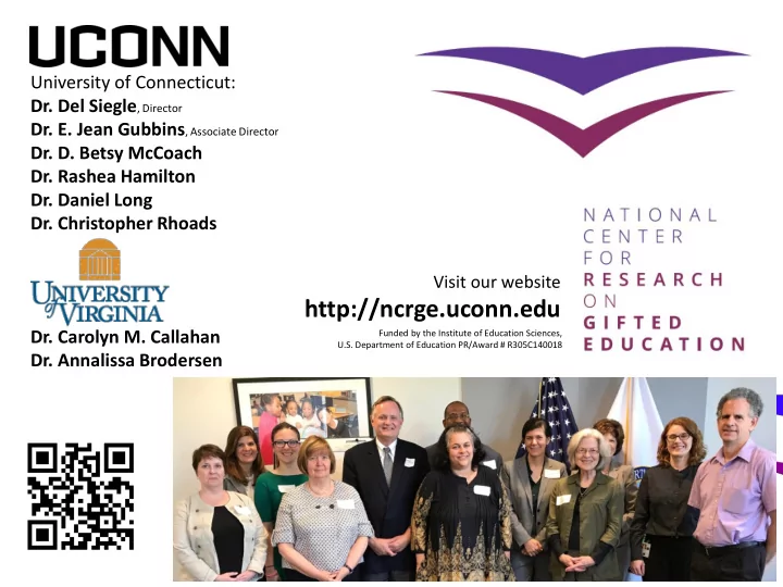 http ncrge uconn edu