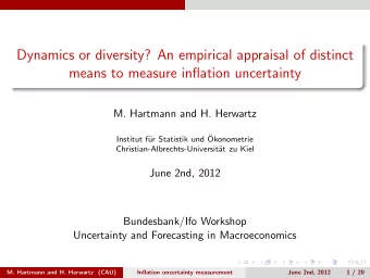 Dynamics or diversity? An empirical appraisal of distinct  means to measure inflation uncertainty