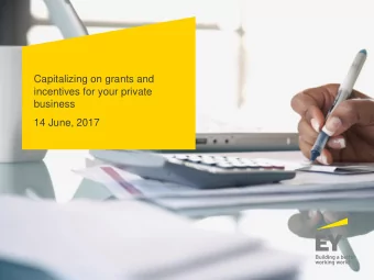 14 June, 2017  Presenter  Dharmesh Gandhi, B.Eng, MBA  Partner, Business Tax Incentives  EY,