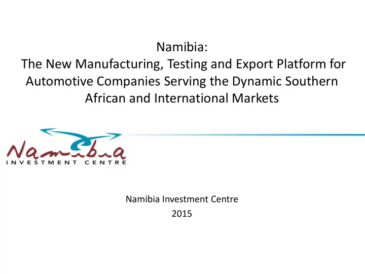 namibia