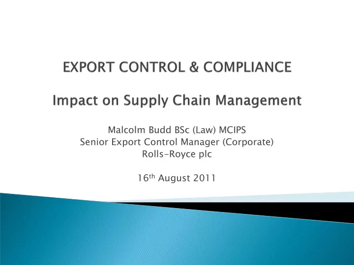 malcolm budd bsc law mcips