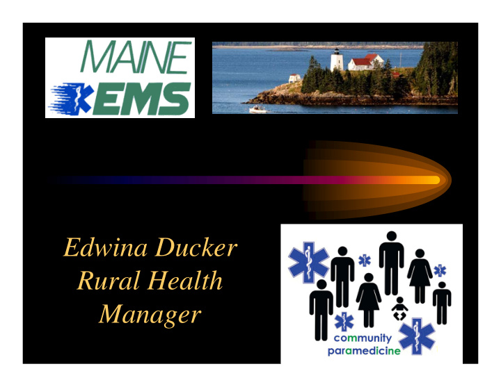 edwina ducker rural health manager