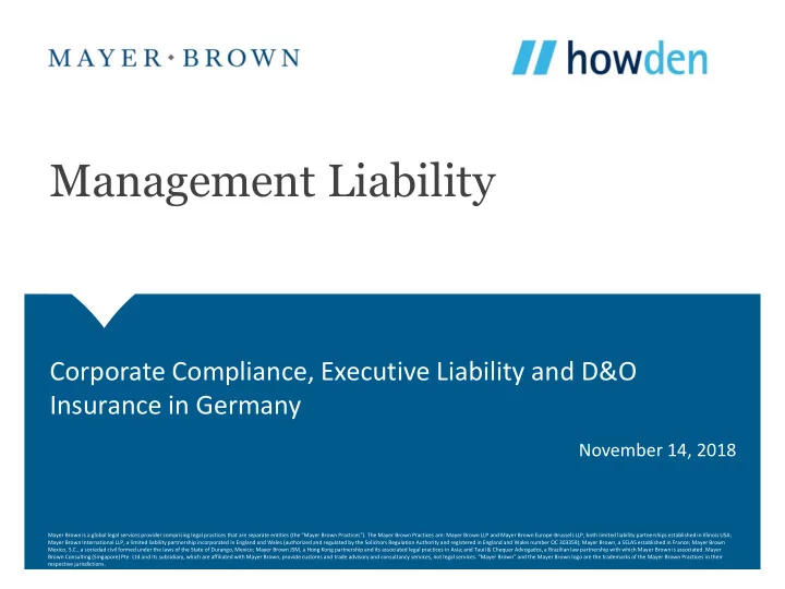 management liability