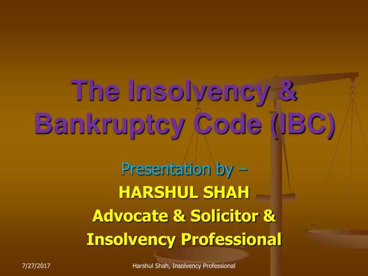 bankruptcy code ibc