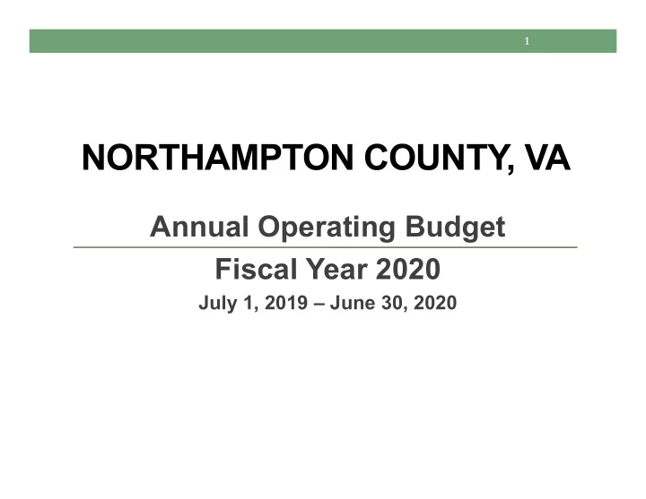 northampton county va