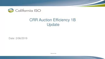 Update  Date: 2/06/2019  External Use  External Use  Agenda  Purpose  Summary of issues