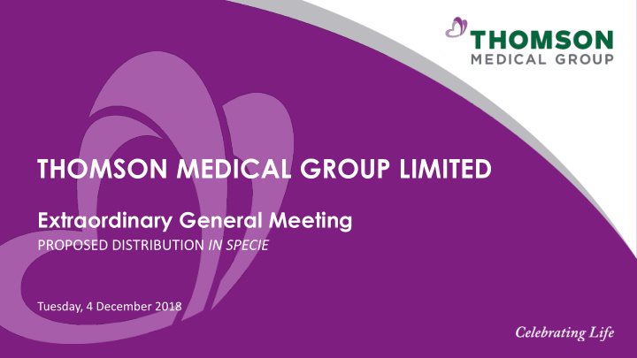 thomson medical group limited