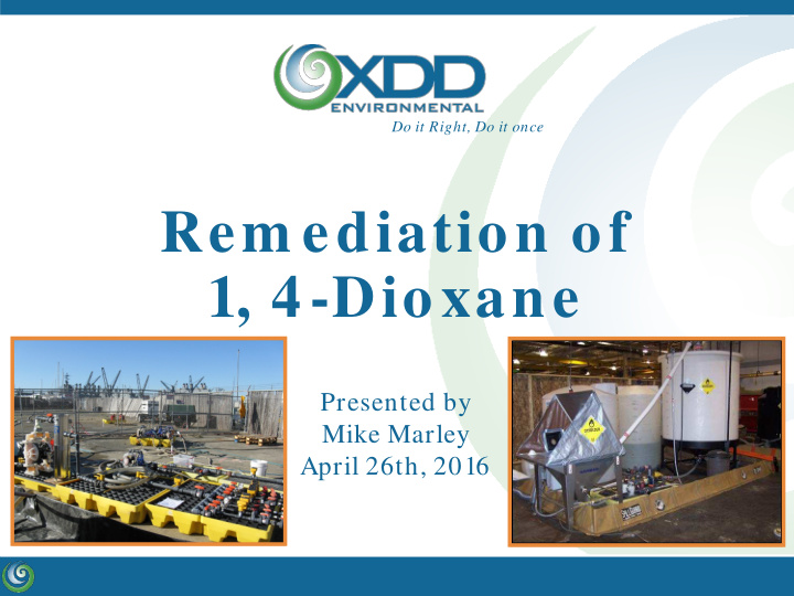 rem ediation of 1 4 dioxane