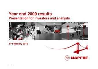 Year end 2009 results  Presentation for investors and analysts 3 rd February 2010  N 2009 - 25
