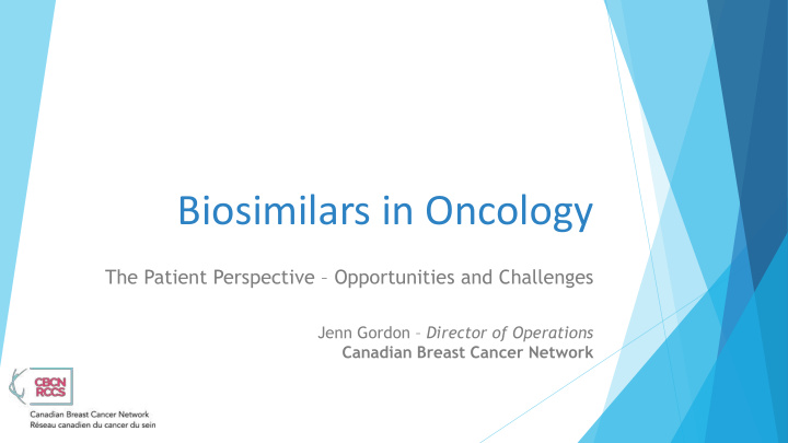 biosimilars in oncology