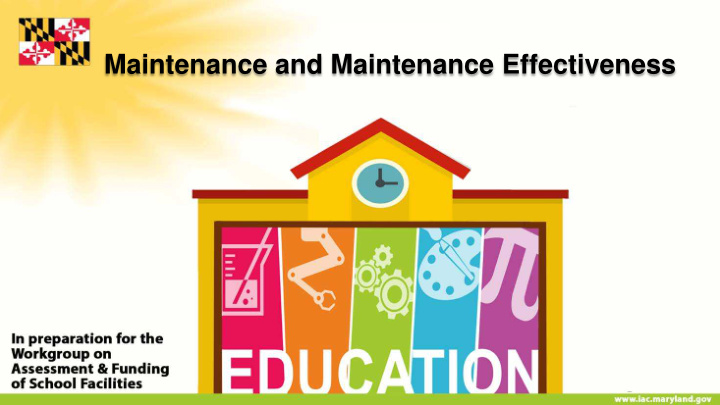 facility maintenance maintenance effectiveness