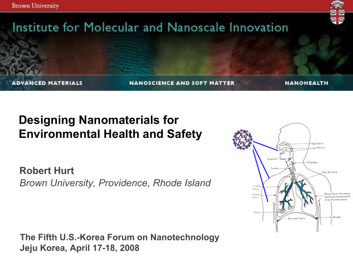 designing nanomaterials for environmental health and