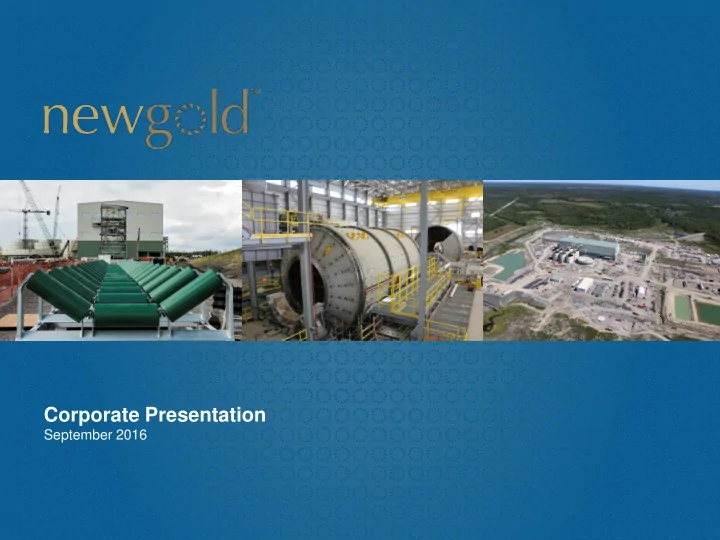 corporate presentation