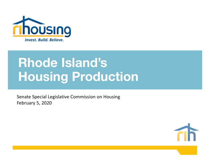 rhode island s housing production