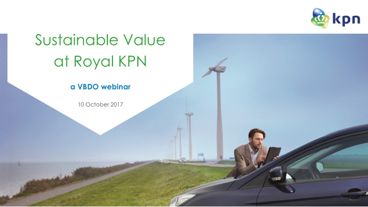 sustainable value at royal kpn
