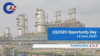 1Q  1Q20  2020  20 Op  Oppor  ortuni  tunity  ty Da  Day  12 June 2020 Construction A to Z  1  DI