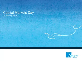 Capital Markets Day  15 January 2015  Strategy  Lance Batchelor  Chief Executive Officer  Todays