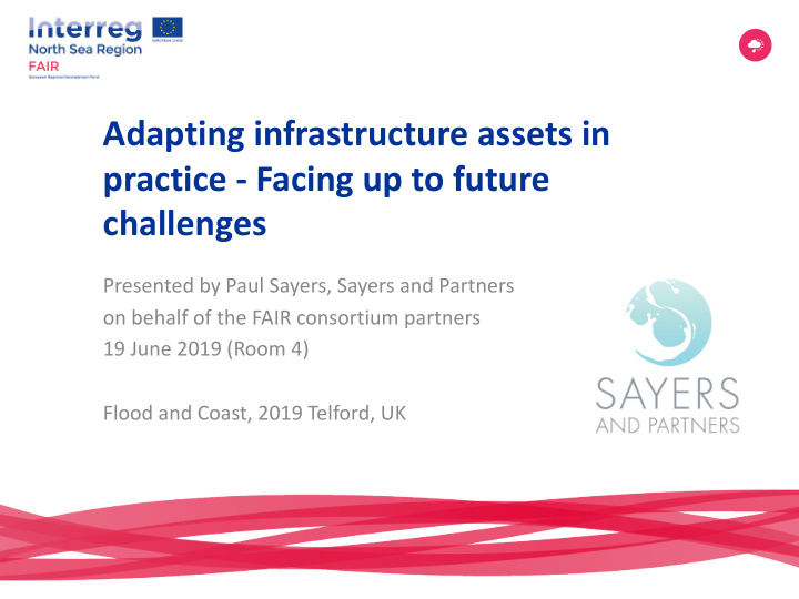 adapting infrastructure assets in practice facing up to