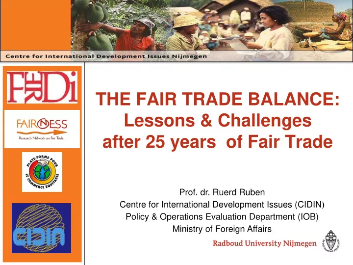 after 25 years of fair trade