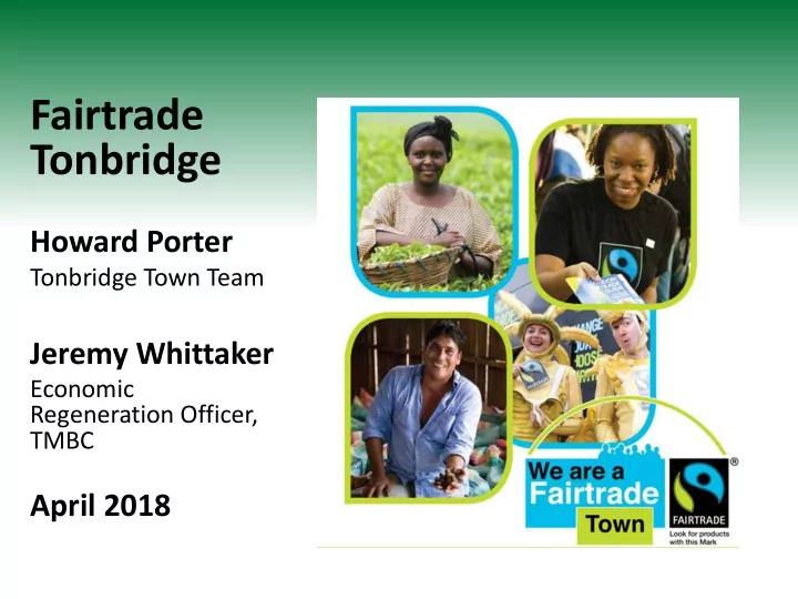 fairtrade tonbridge