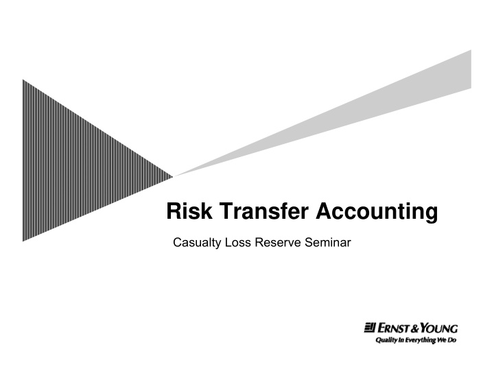 risk transfer accounting