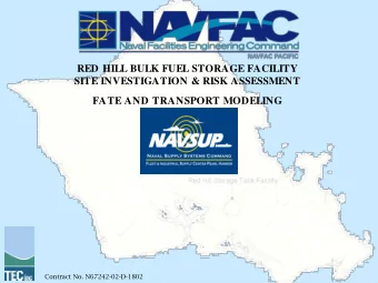 zyxwvutsrqponmlkjihgfedcbaZYXWVUTSRQPONMLKJIHGFEDCBA RED HILL BULK FUEL STORAGE FACILITY SITE