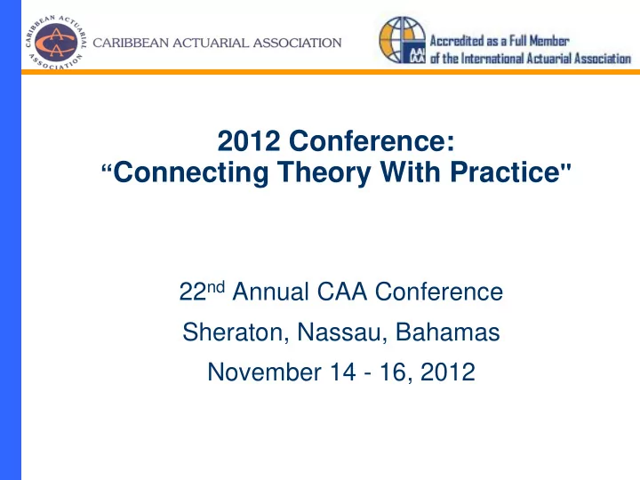 2012 conference