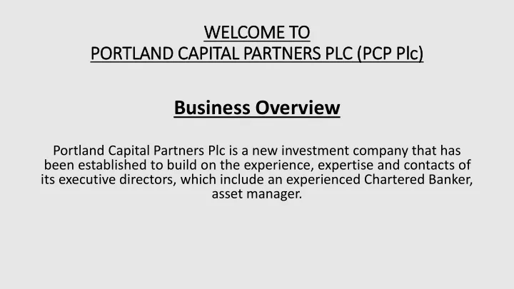 business overview