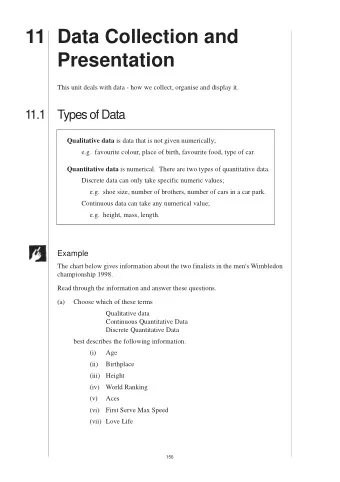 11 Data Collection and  MEP Y7 Practice Book A  Presentation  This unit deals with data - how we