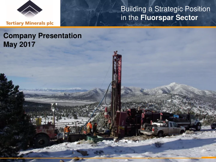 in the fluorspar sector