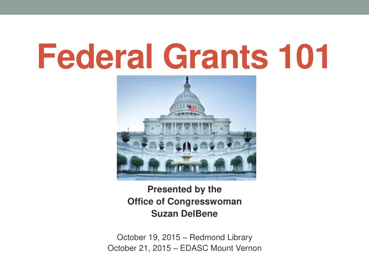 federal grants 101